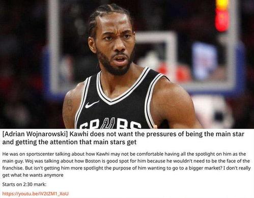 woj伦纳德最新爆料,揭秘NBA赛场背后的惊人真相 第3张 woj伦纳德最新爆料,揭秘NBA赛场背后的惊人真相 第3张